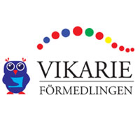 Logotype för Vikarieförmedlingen AB.